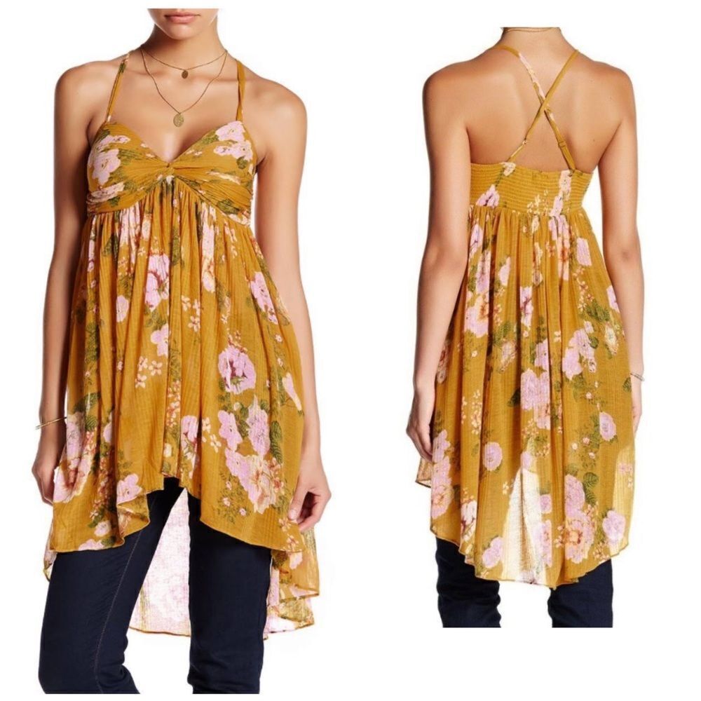 FREE PEOPLE Mirage Floral Tunic Dress